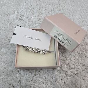 Simone Rocha Silver and Pearl Hair Clip